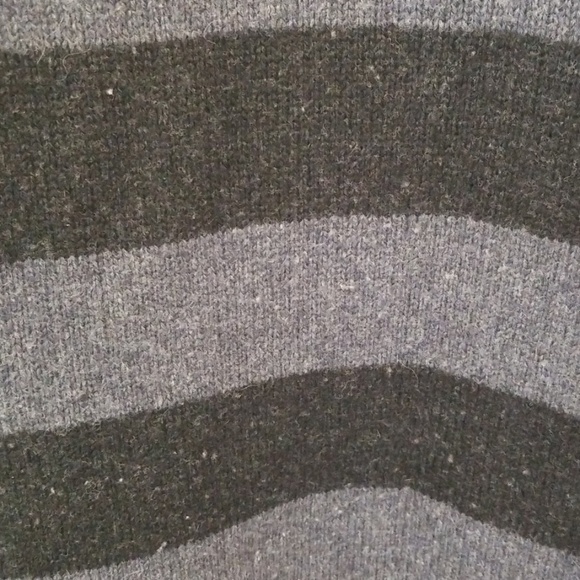 💕VINCE💕 Striped Shawl Collar Cardigan Hooded Alpaca Wool Cashmere Striped XS - Picture 6 of 7